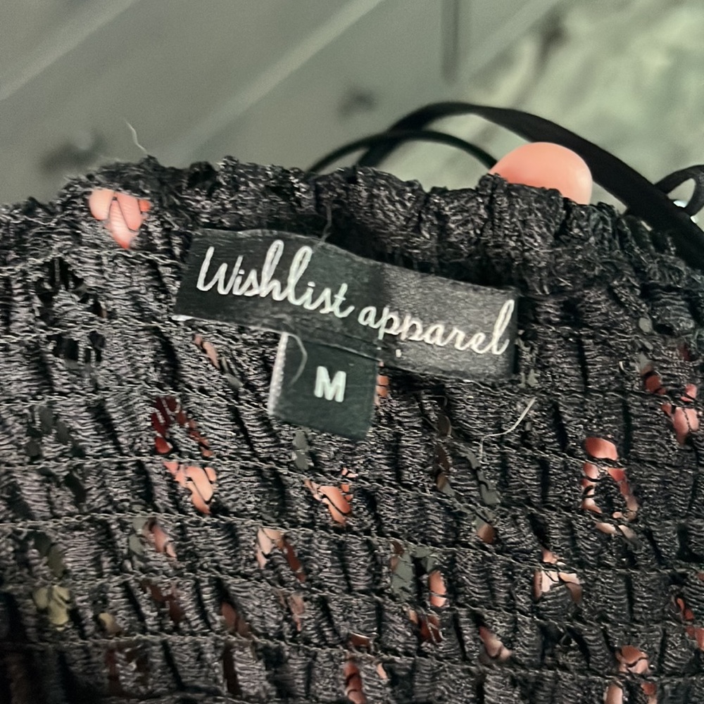 Black Lace Strappy Mini Dress with Asymmetrical Hem - Picture 14 of 16